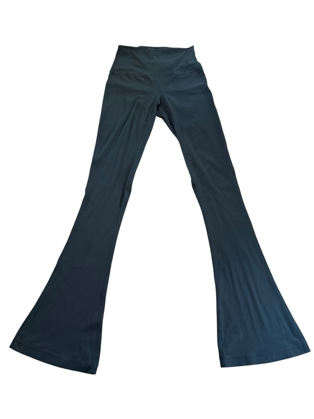Lululemon Groove Ribbed High-Rise Flare Leggings Black Women’s Yoga Pants